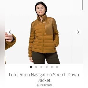 Lululemon Navigation Stretch Down Jacket 12 Spiced Bronze